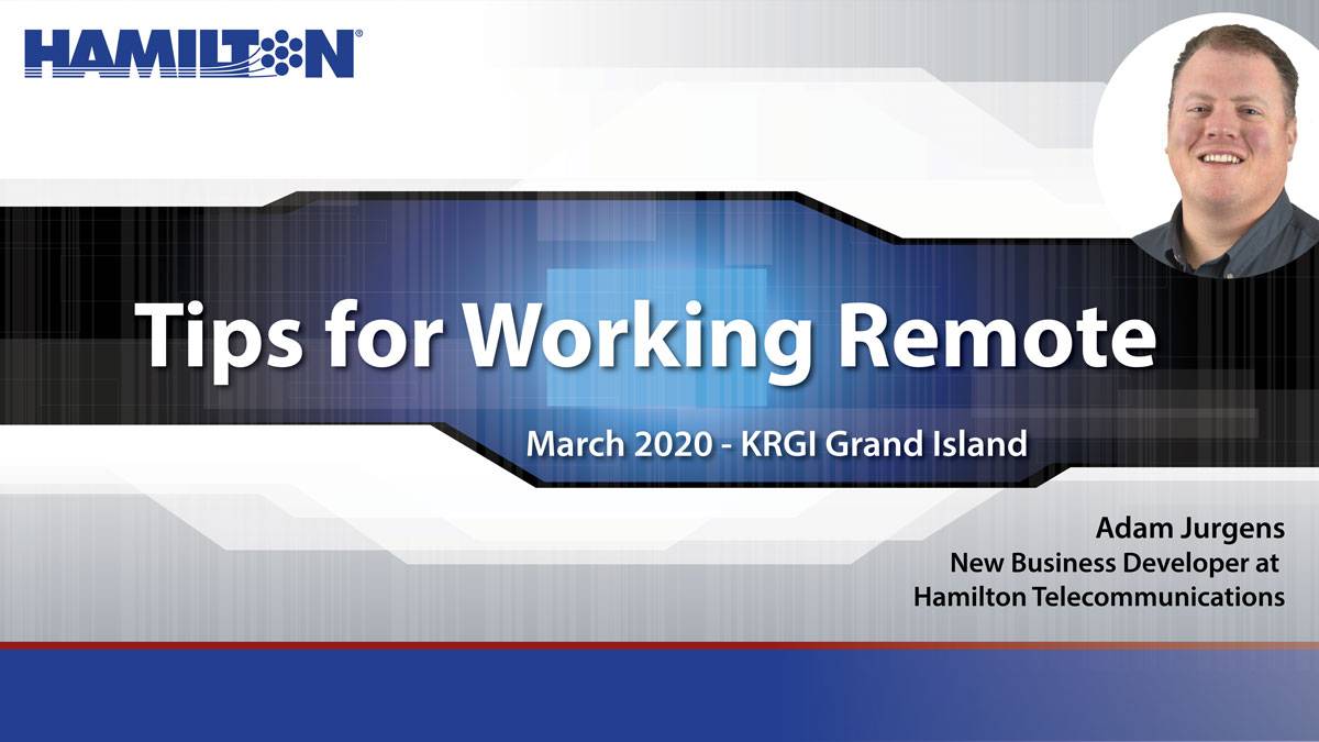 Tips For Working Remote, Adam Jurgens