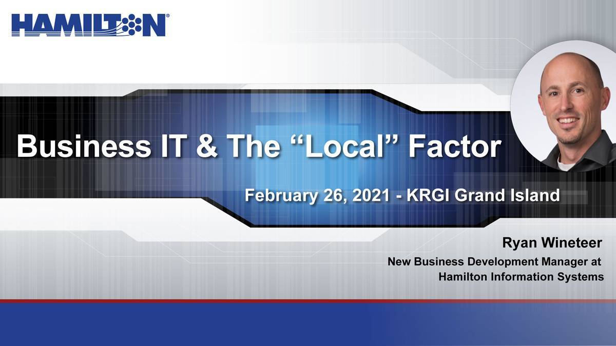 Business IT & the "Local" Factor with link to radio interview.