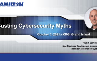 Busting Cybersecurity Myths link to radio interview.