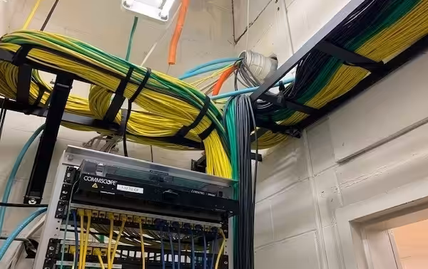 cabling in server room