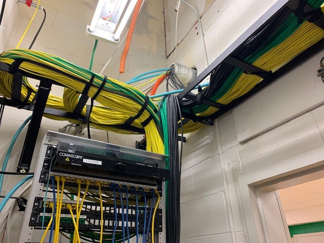 cabling in server room