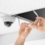 connecting security camera in ceiling