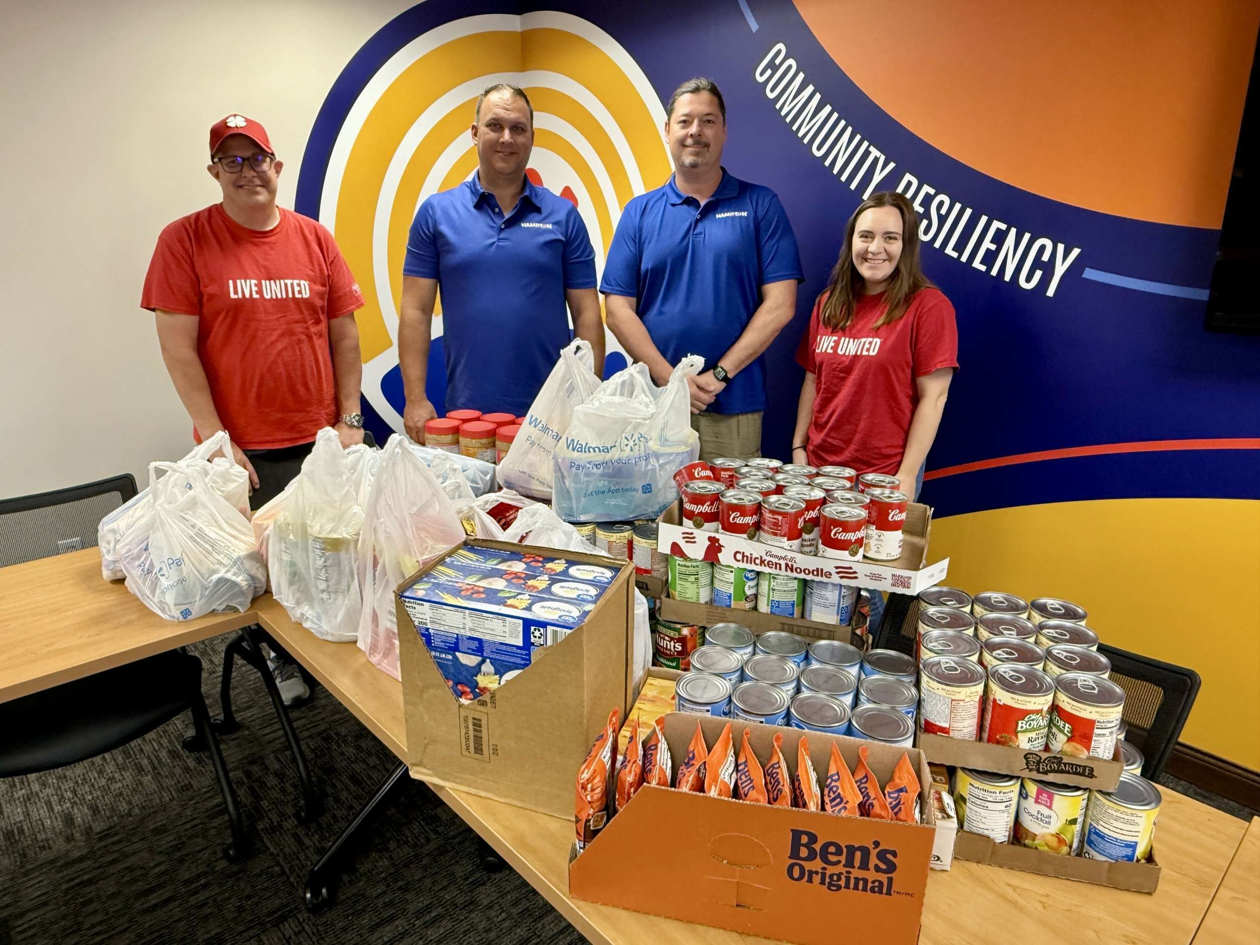 Hamilton tech serving with United Way Food Drive