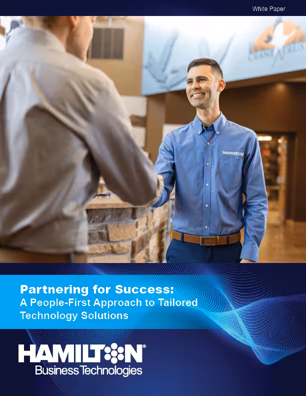white paper cover images showing a hamilton employee shaking hands with a customer for Success_image white paper cover images showing a hamilton employee shaking hands with a customer