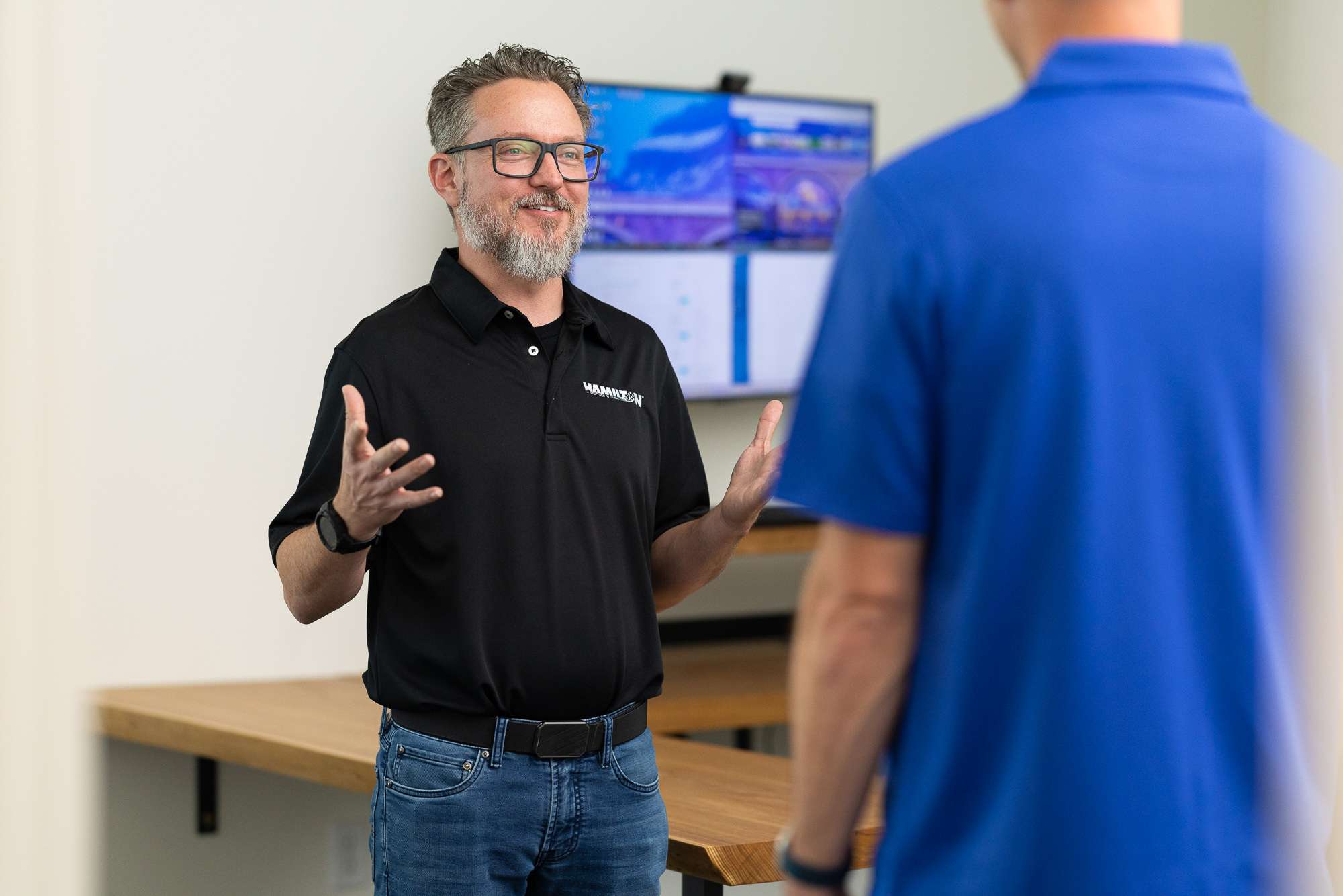 Hamilton Tech selling Managed Services to a potential client